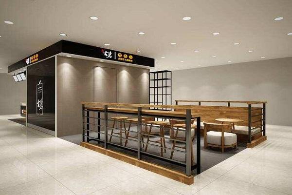 古茗奶茶店铺装饰图